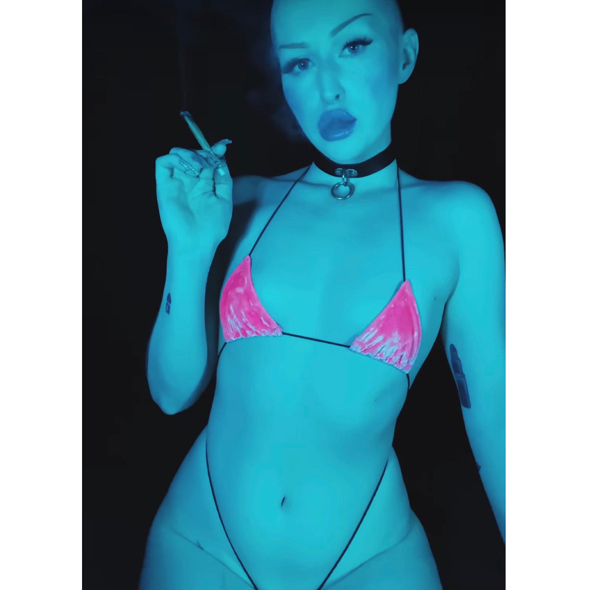 ACE Tieable Microkini: Velvet Crush Candy Pink