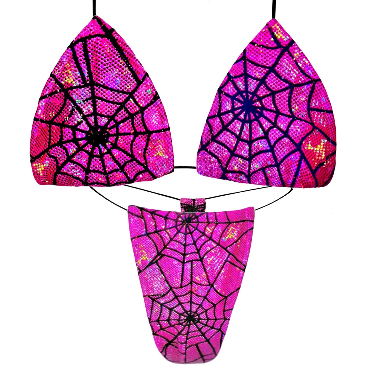 ACE Tieable Microkini: Spiderwebs Holo Pink