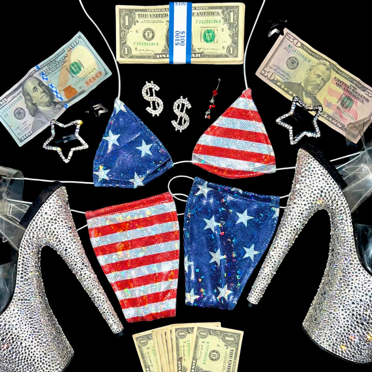 ACE Tieable Microkini: Pledge Allegiance to The Bag