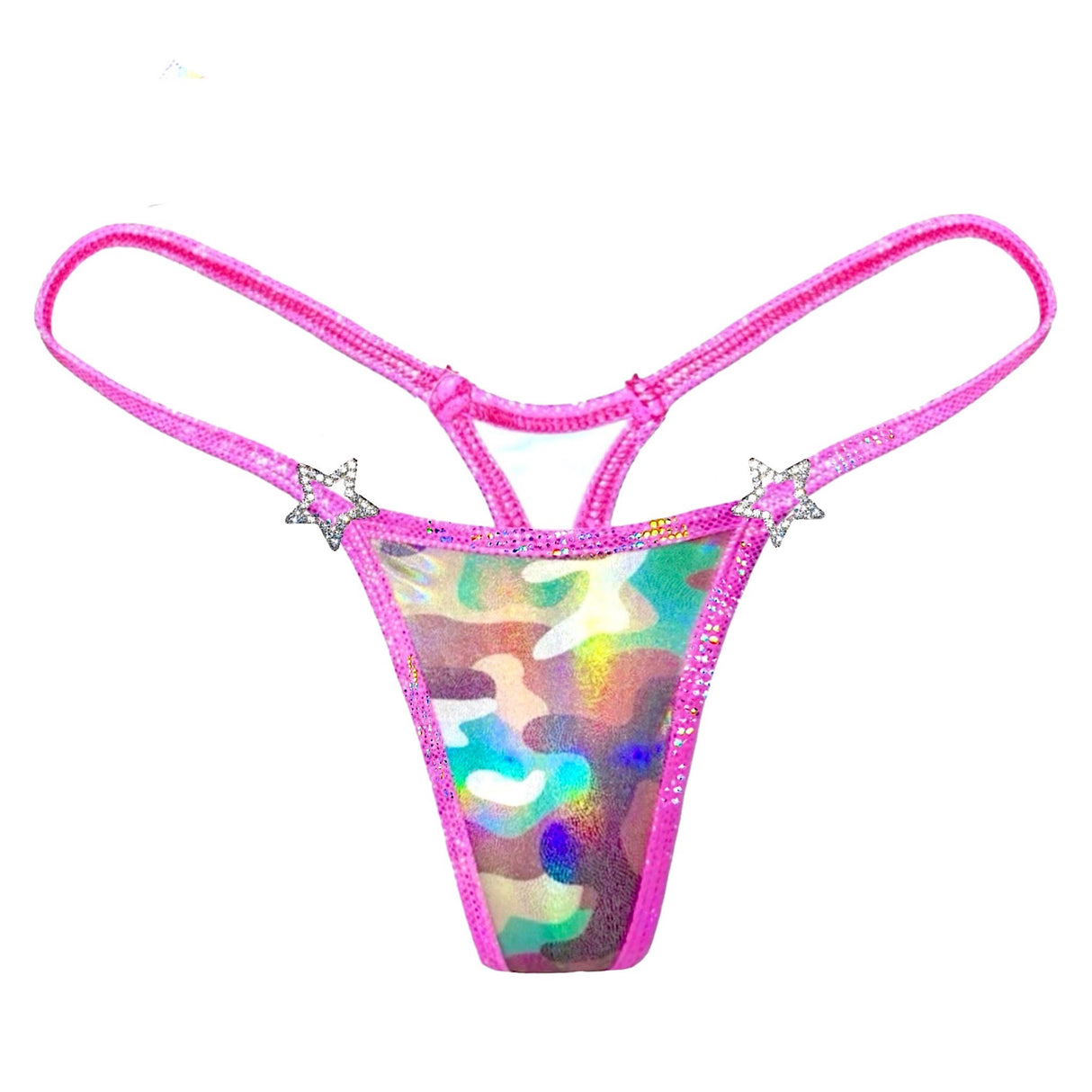 ACE Classic Thong: Glossy Camo n' Halo Hot Pink