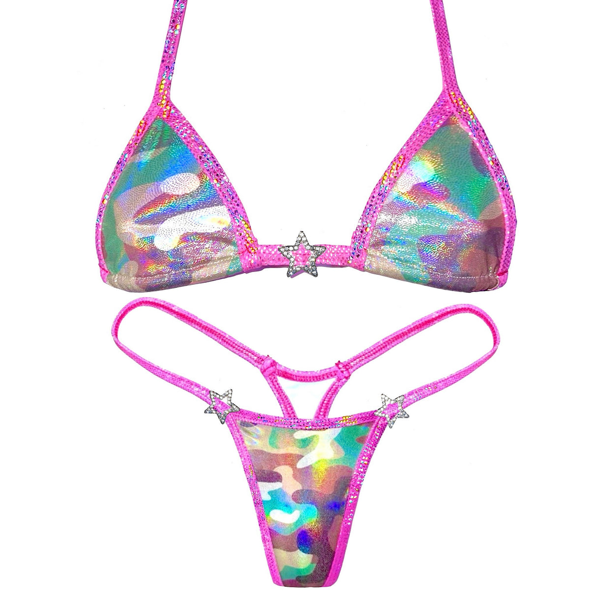 ACE Cyber Brat Set: Glossy Camo n' Halo Hot Pink