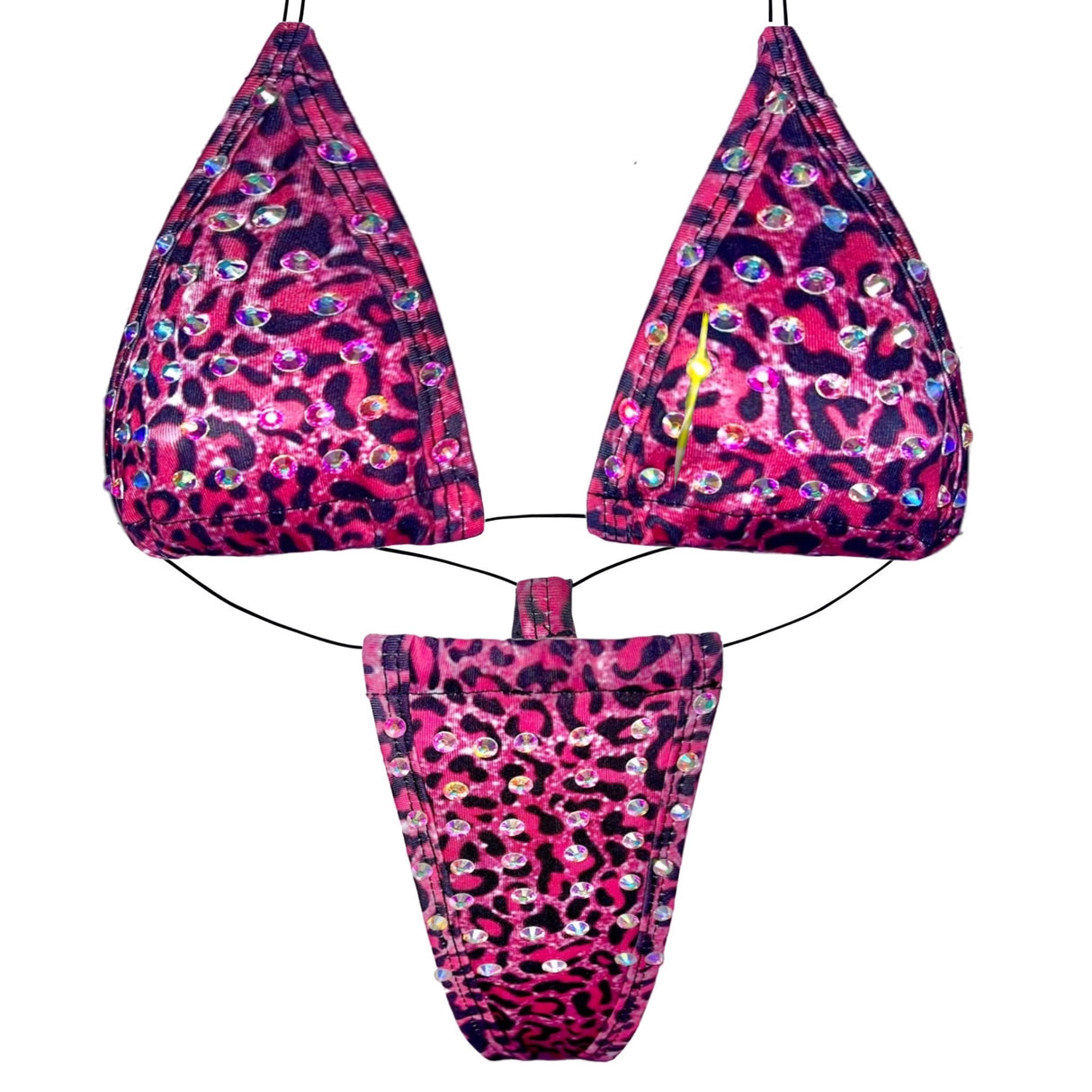 Bedazzled Microkini: Leopard Pink