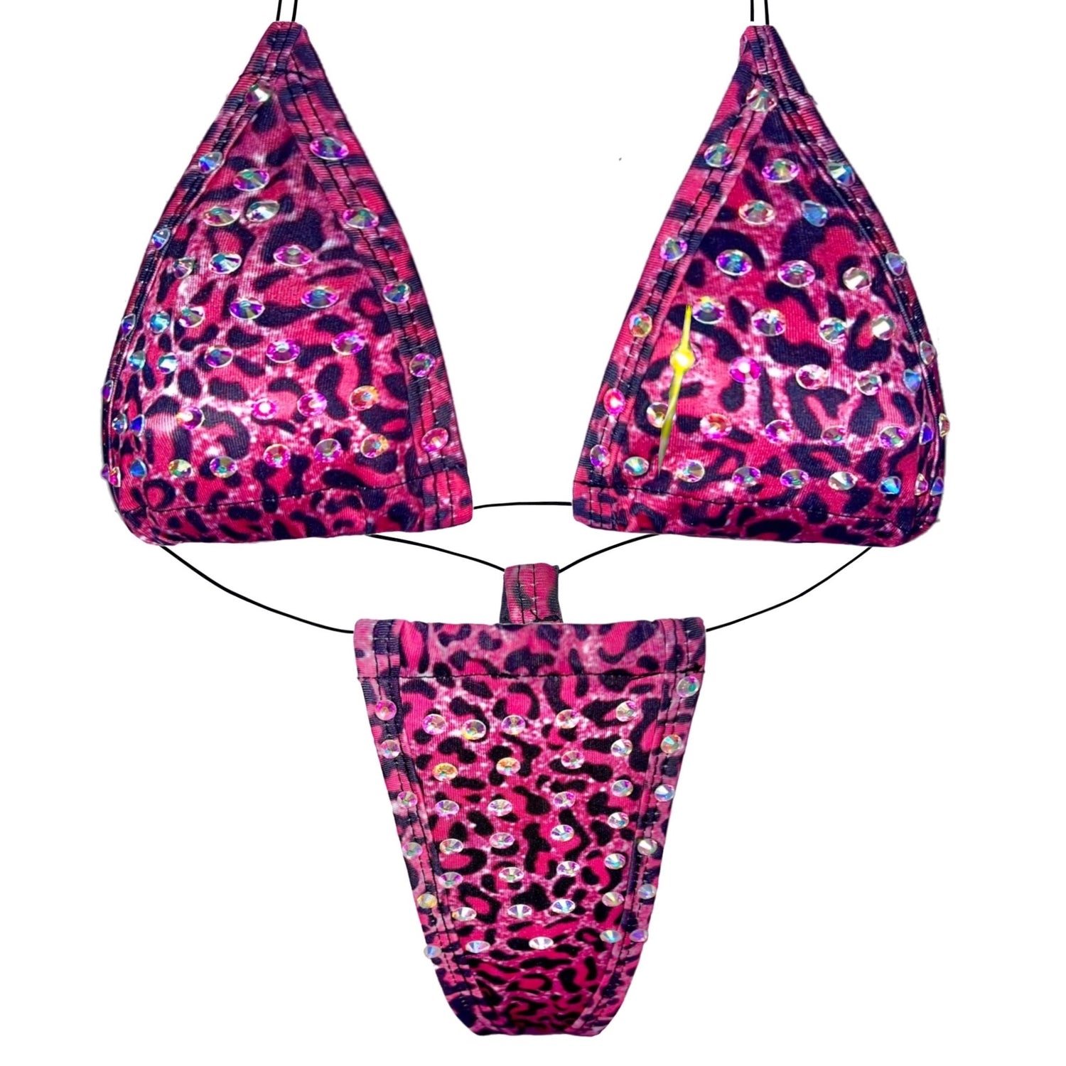Bedazzled Microkini: Leopard Pink