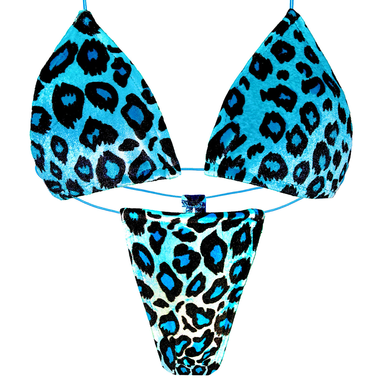 ACE Tieable Microkini: Kitten Velvet Blue