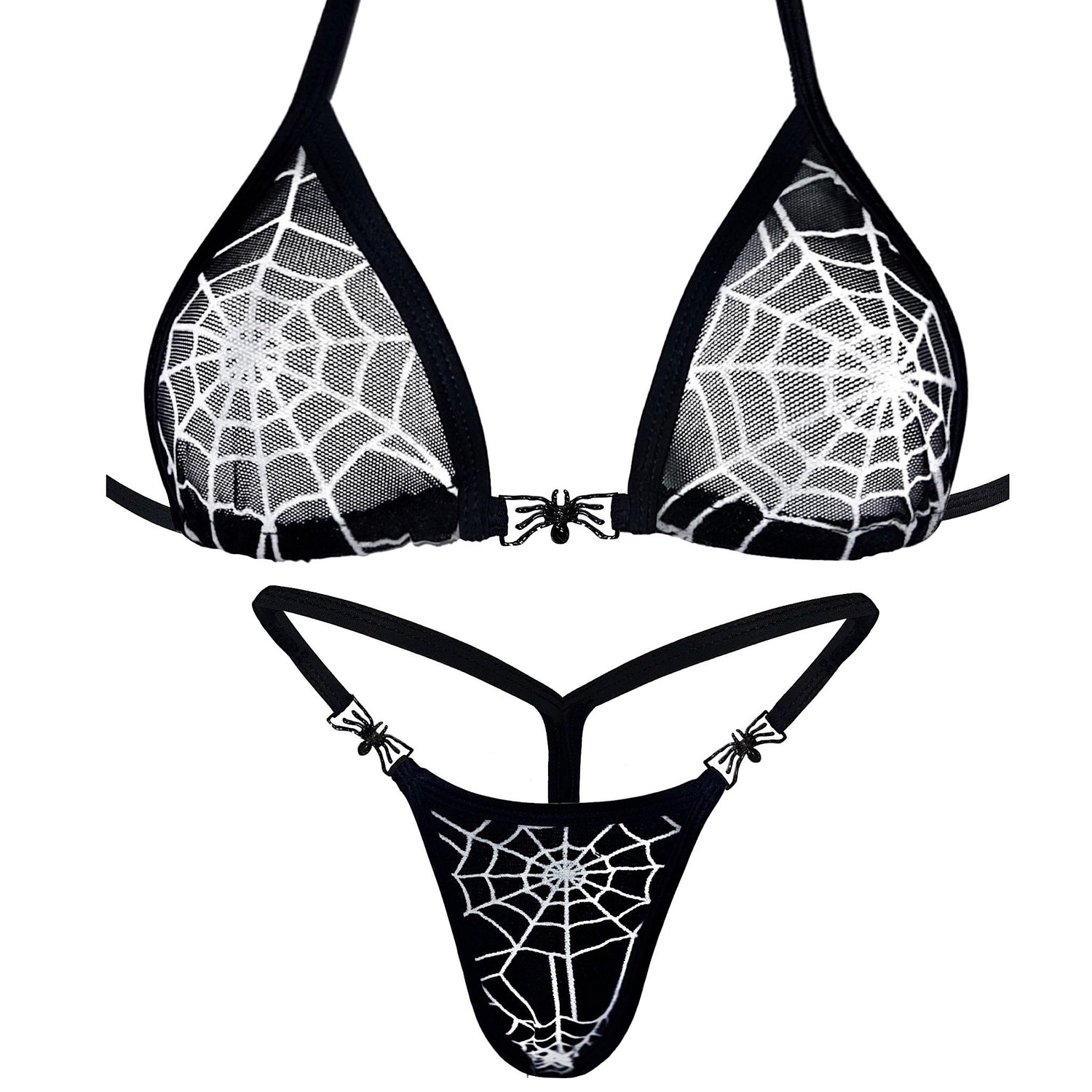 ACE Spooky 2 Piece Set: Spiderwebs Mesh