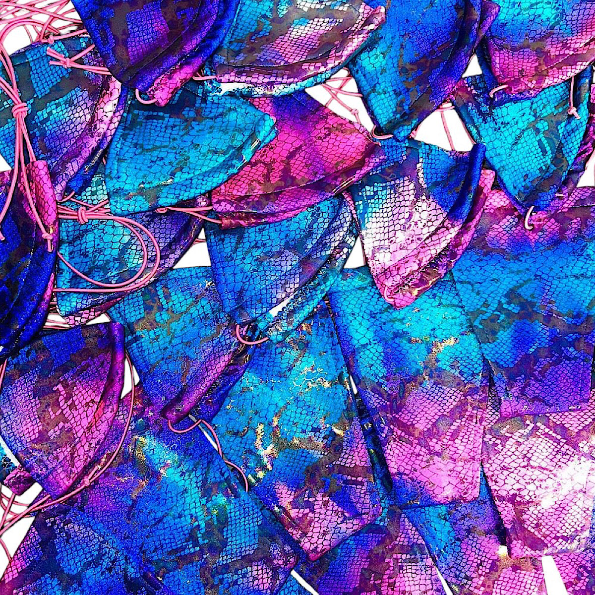 ACE Tieable Microkini: Cotton Candy Snakeskin