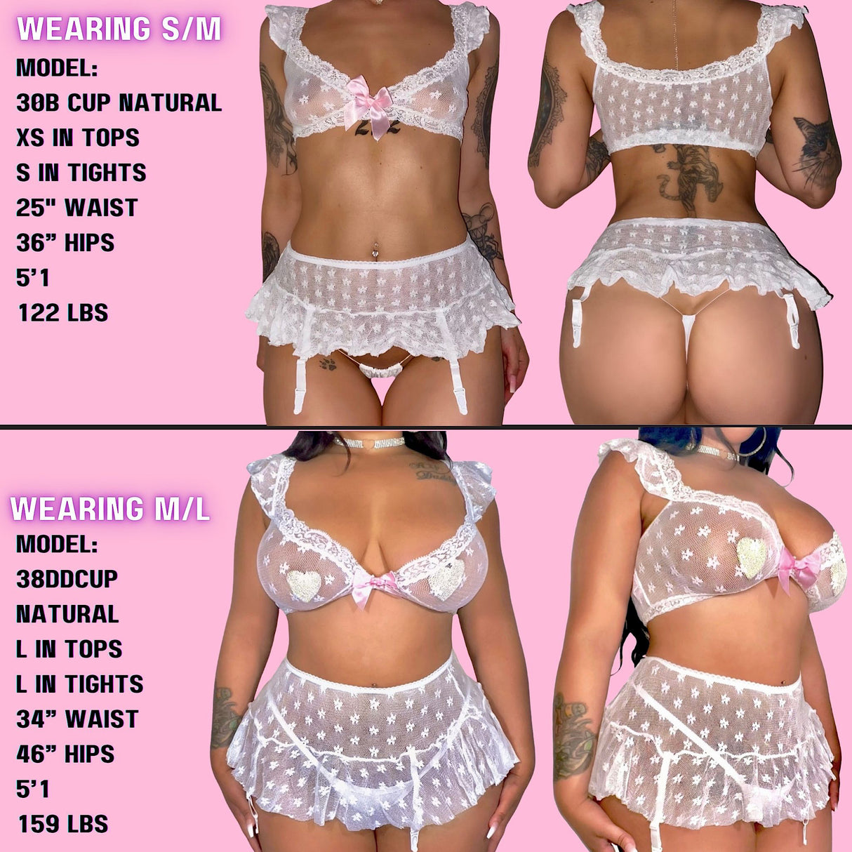 Lil Daisy Baby 2 Piece Skirt Set: White Lace