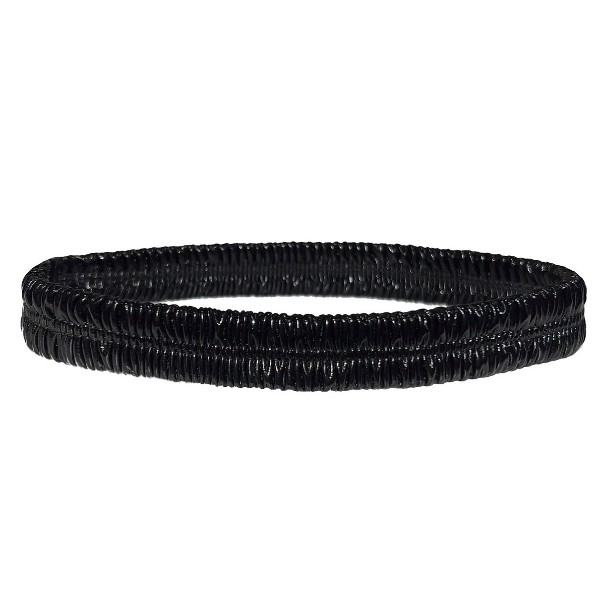 ACE Tieable Microkini + Garter: Latex 9 Lives Black