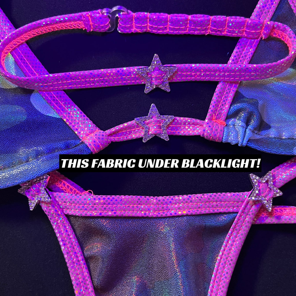 ACE Tri Top: Glossy Camo n' Halo Hot Pink