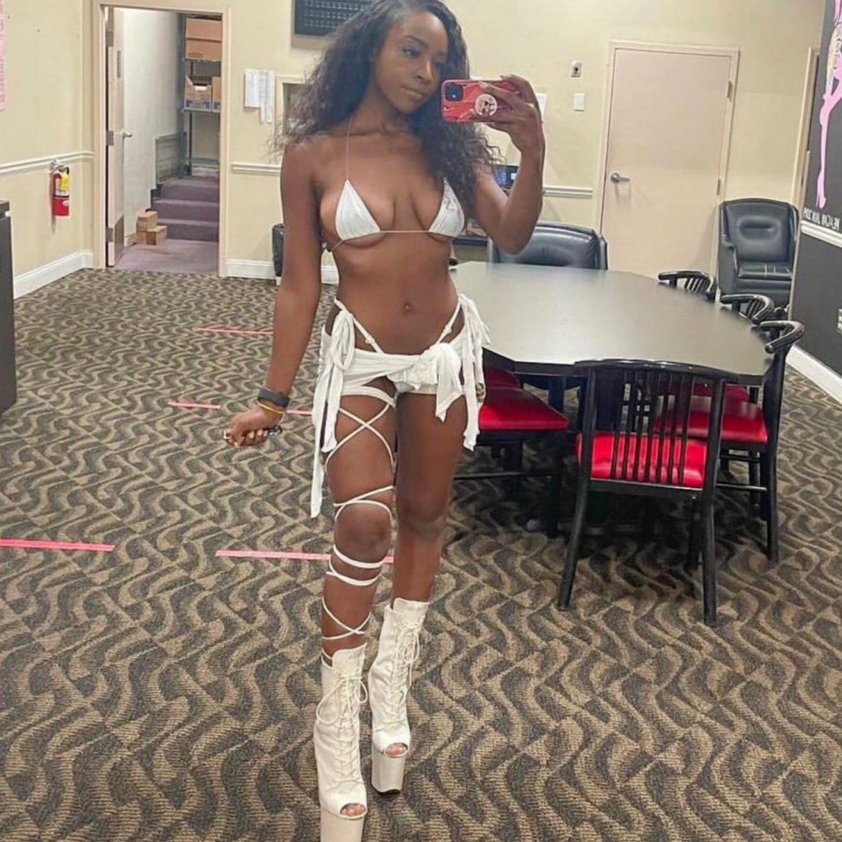ACE Microkini Set + Classic Garter: Like a Virgin White