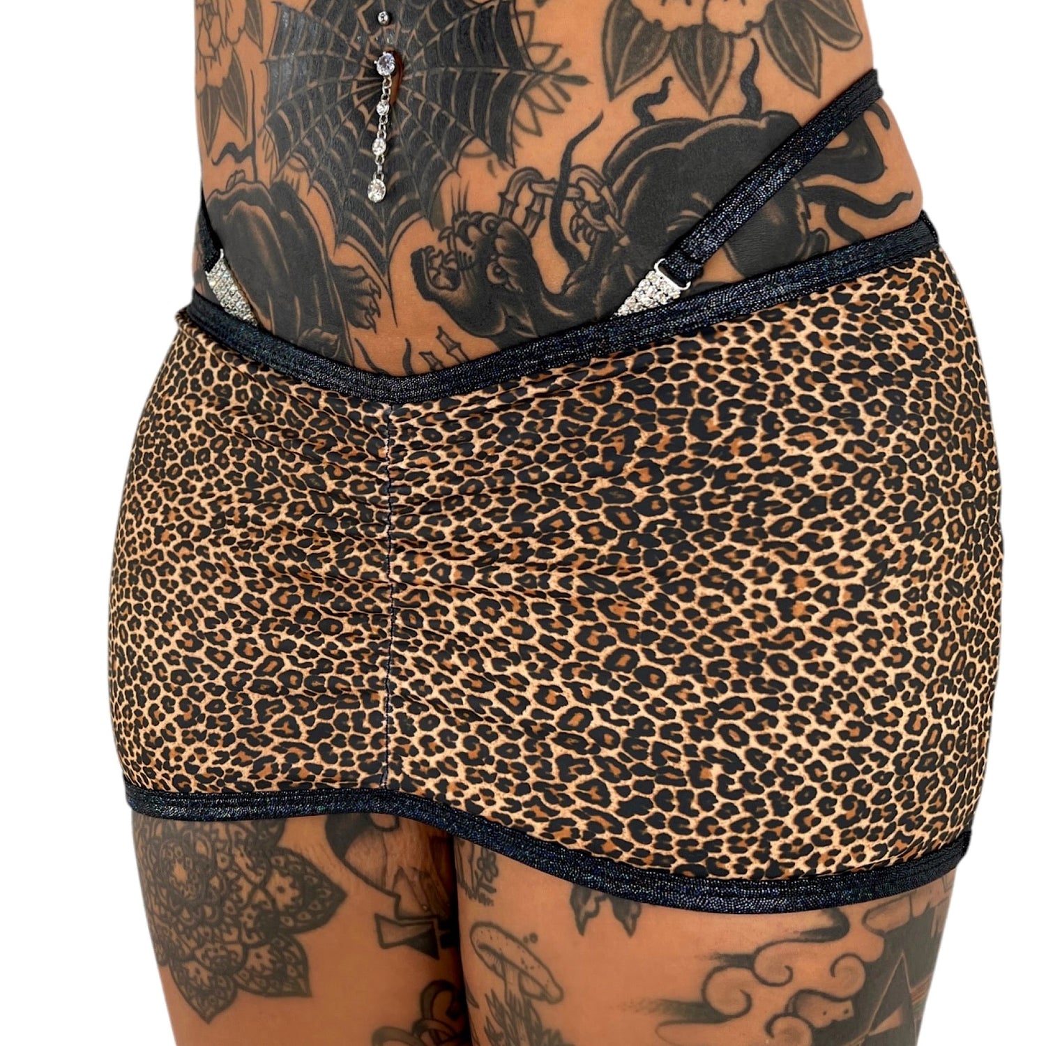 ACE Pretty Privilege Skirt: Lil’ Panther w. Fairy Dust Black