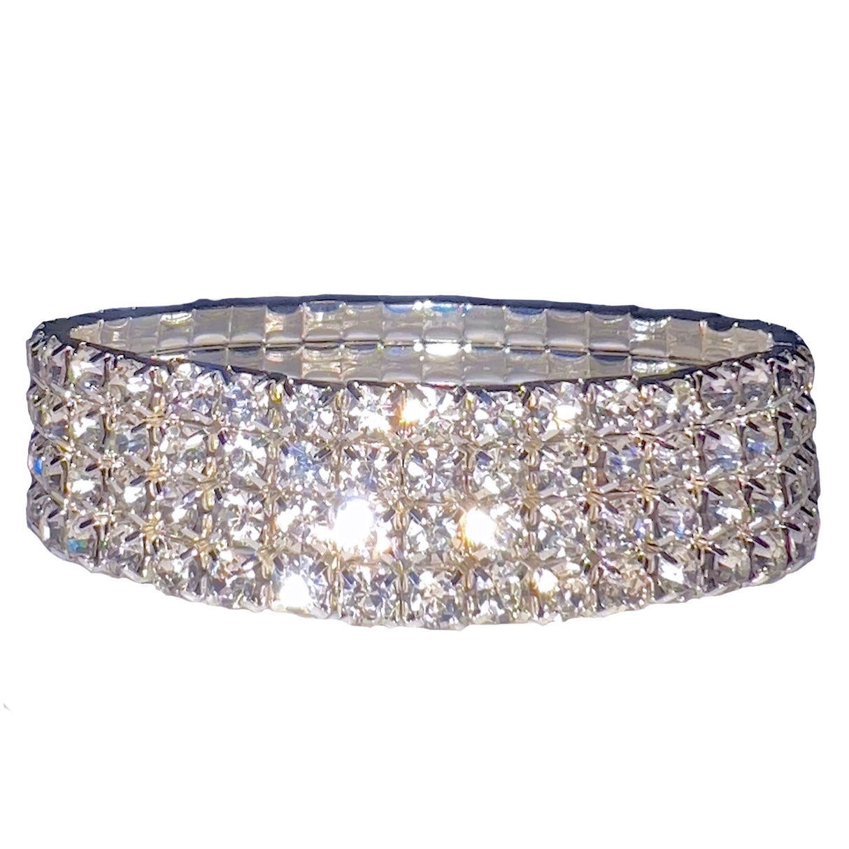 ICY Bracelet: Clear Diamonds 4 Row