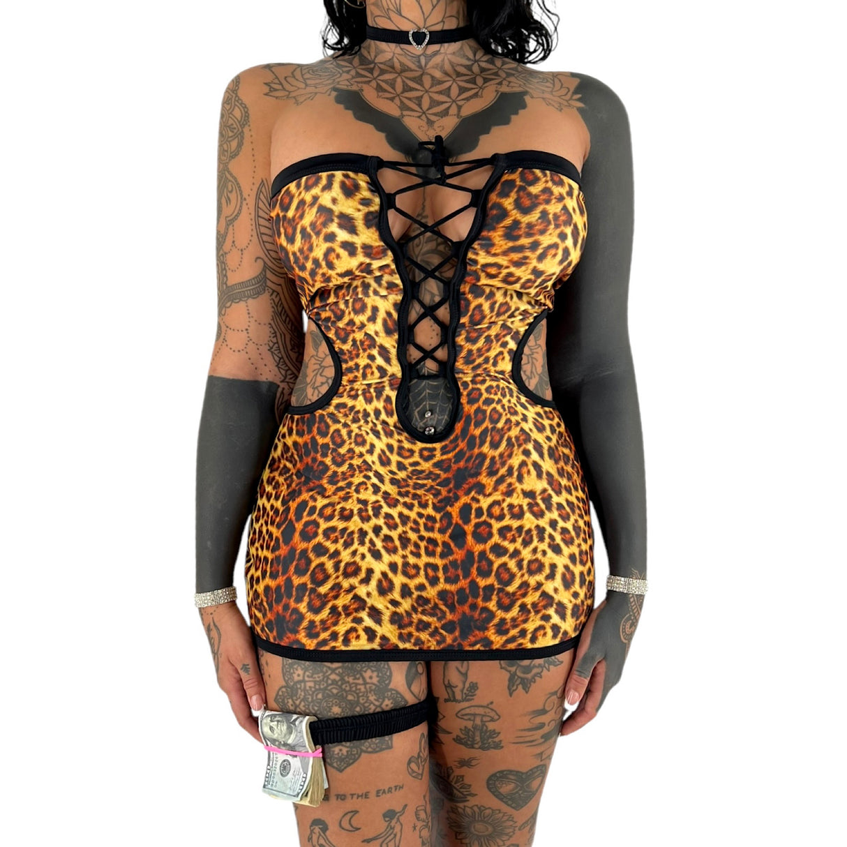 ACE Primal Instinct Mini Dress: Leopard