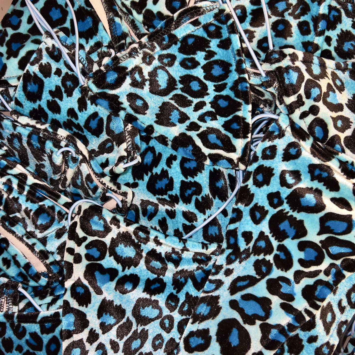 ACE Tieable Microkini: Kitten Velvet Blue