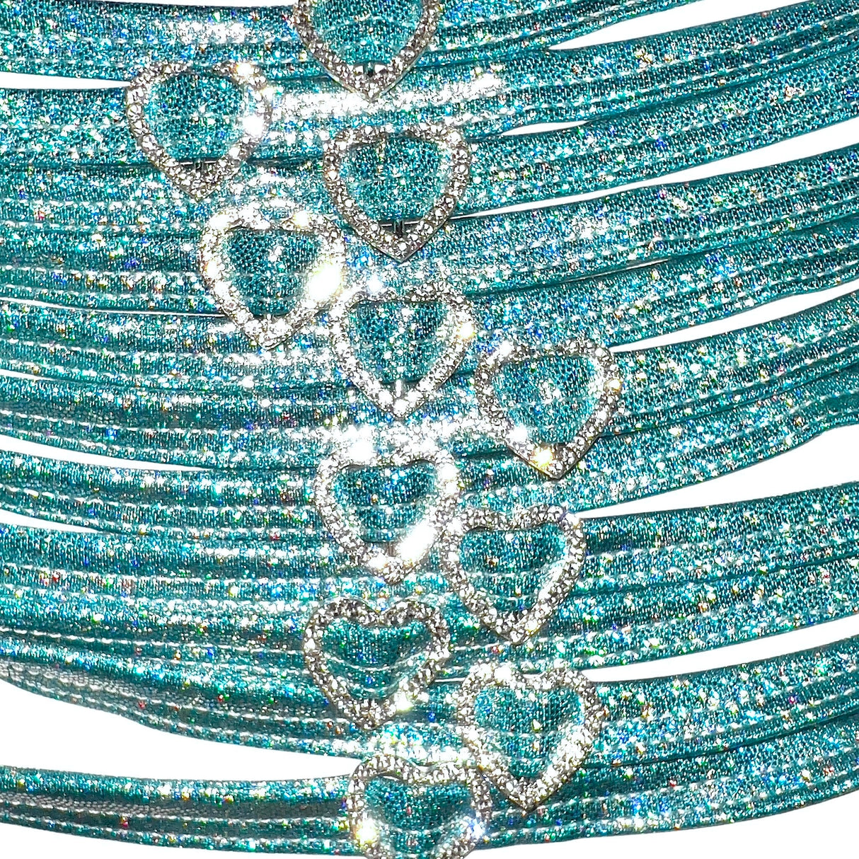 ACE Heart Charm Choker: Fairy Dust Mint