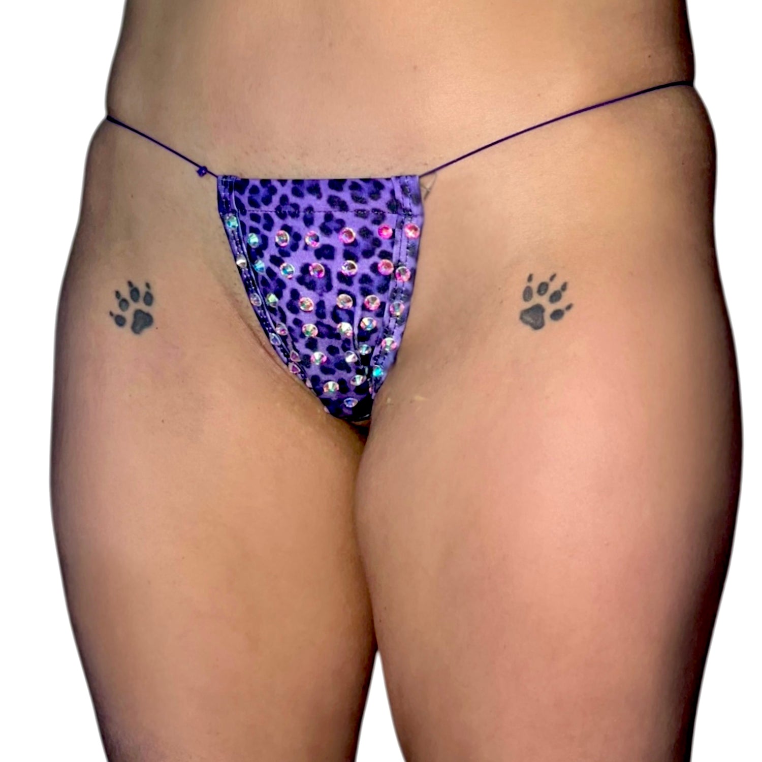 Bedazzled Microkini: Leopard Purple