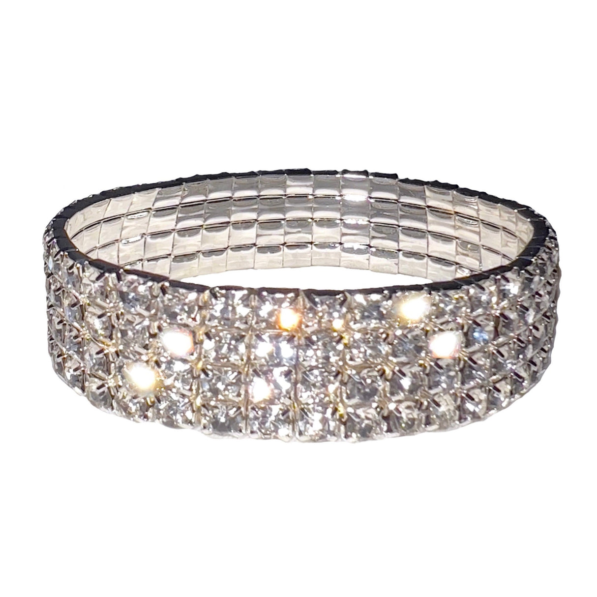 ICY Bracelet: Clear Diamonds 4 Row