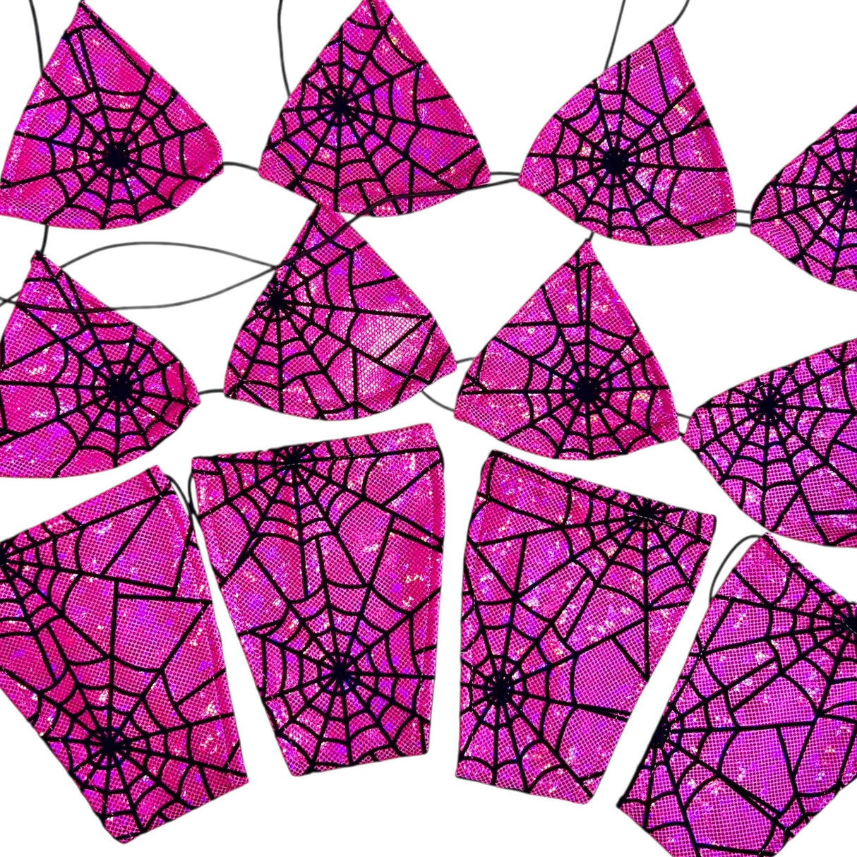 ACE Tieable Microkini: Spiderwebs Holo Pink