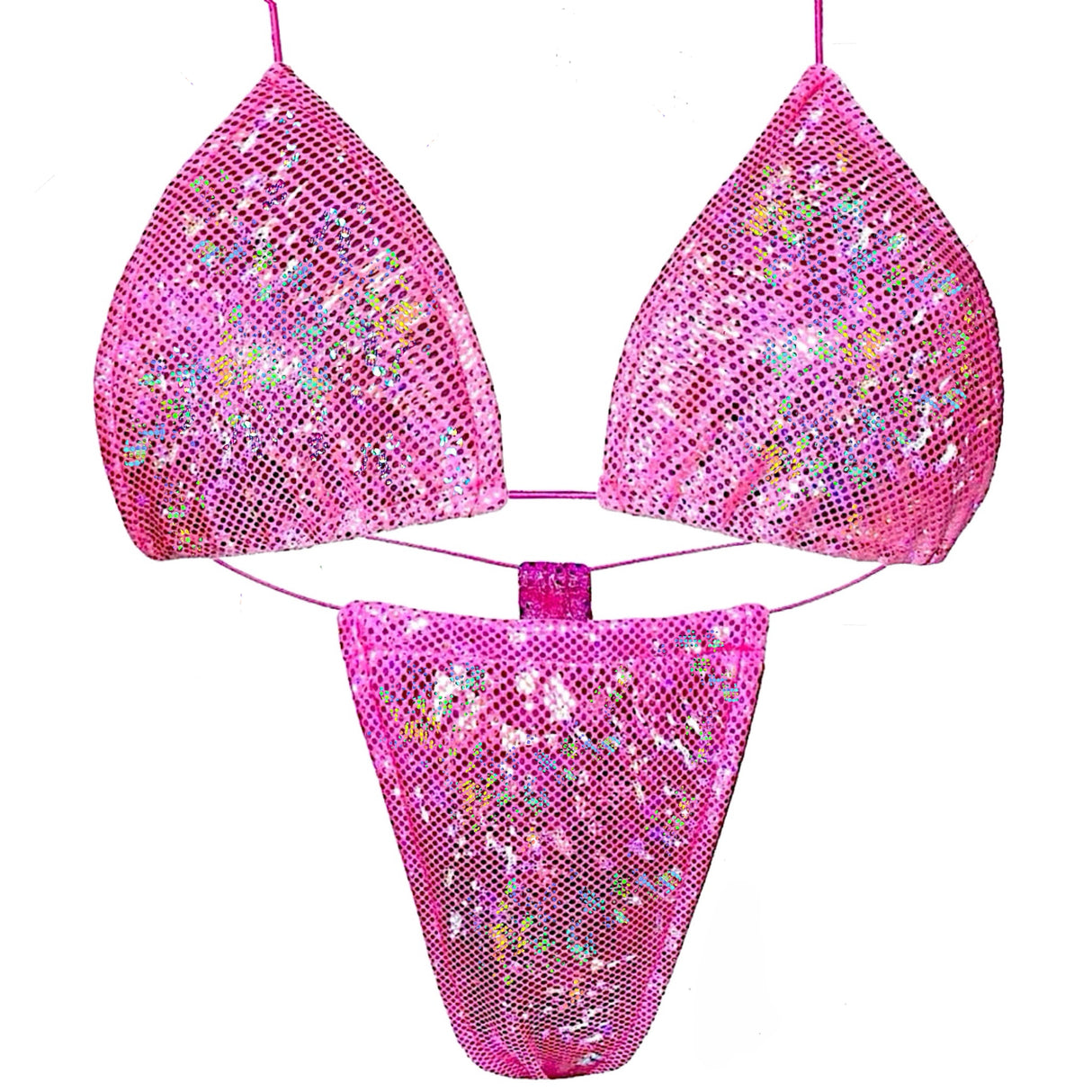 ACE Tieable Microkini Set + Choker: Halo Hot Pink