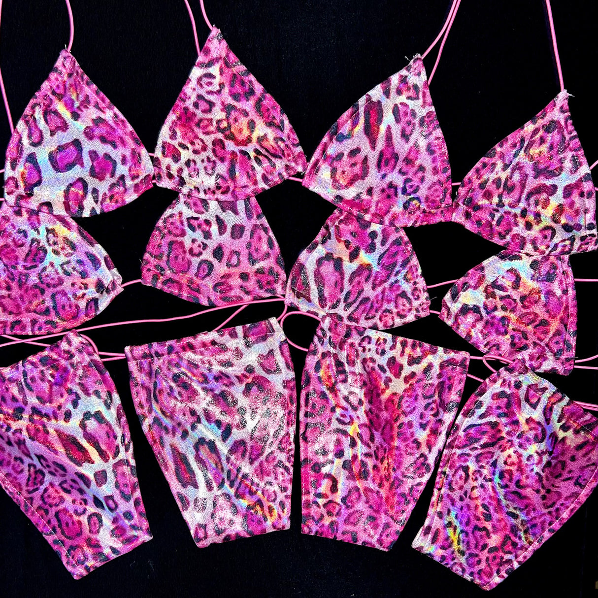 ACE Tieable Microkini: Glossy Leopard Pink