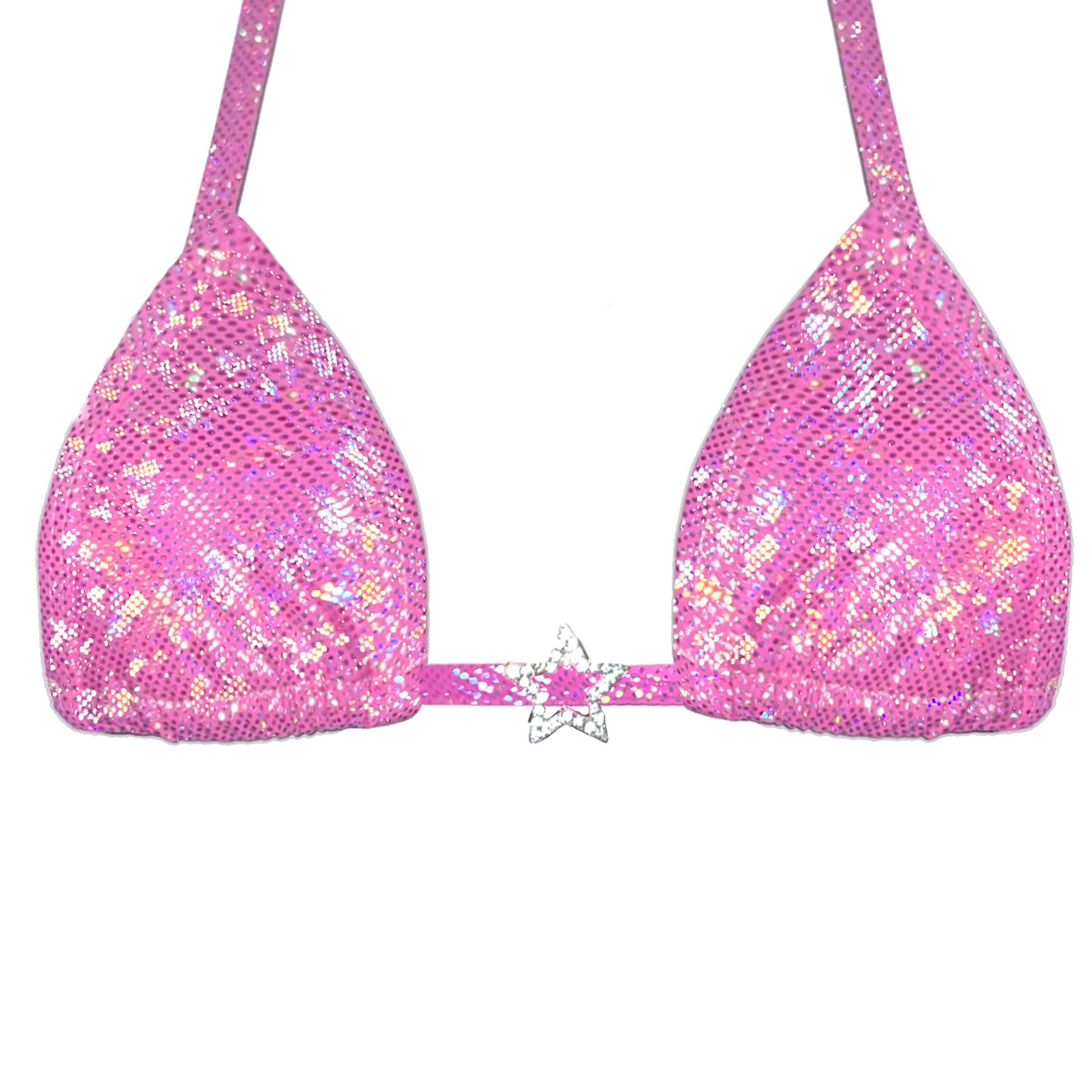 ACE Charm Tri Top: Halo Hot Pink w. Diamond Star