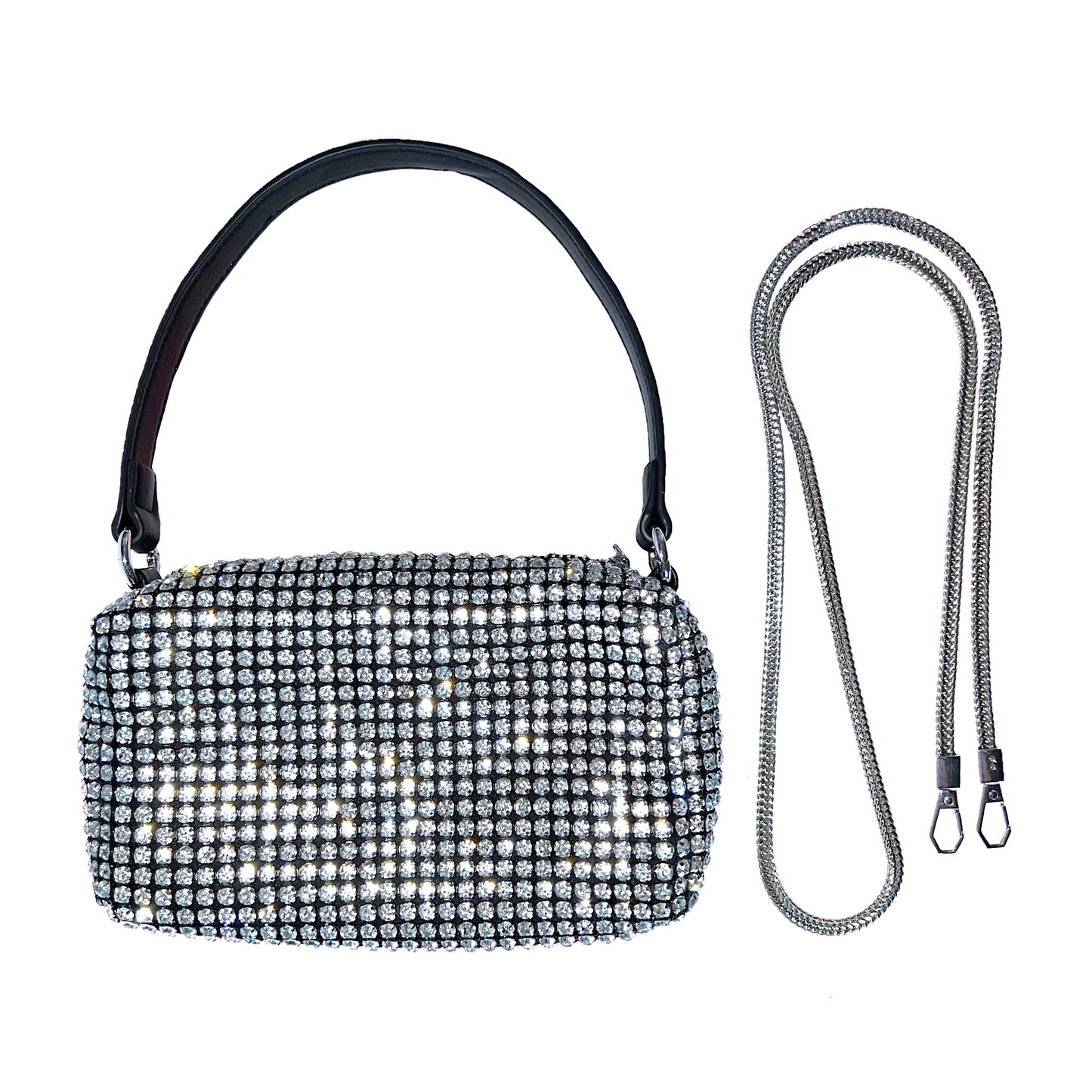 The Perfect Sparkly Floor Purse: Clear Diamonds