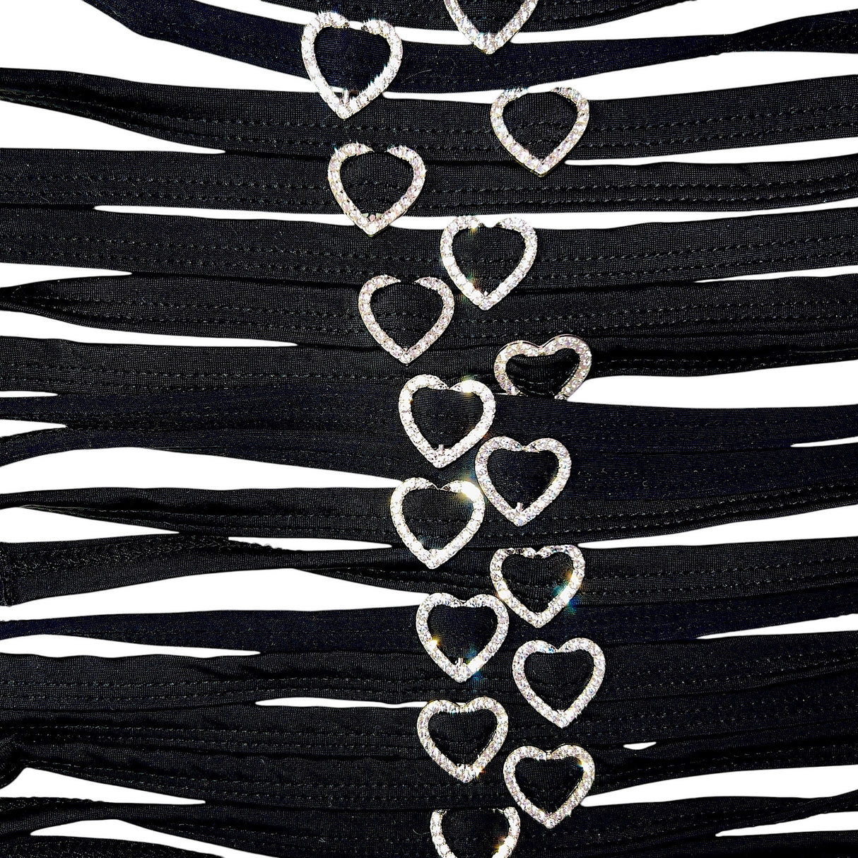 ACE Heart Charm Choker: Demon Time Black