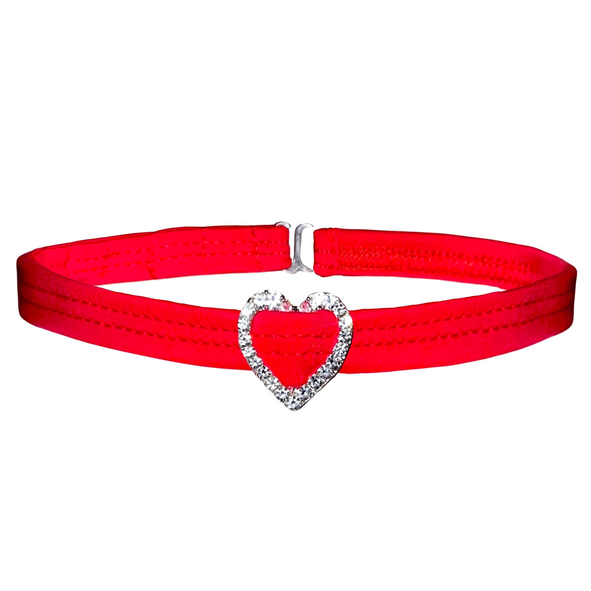 ACE Heart Charm Choker: Rainmaker Red