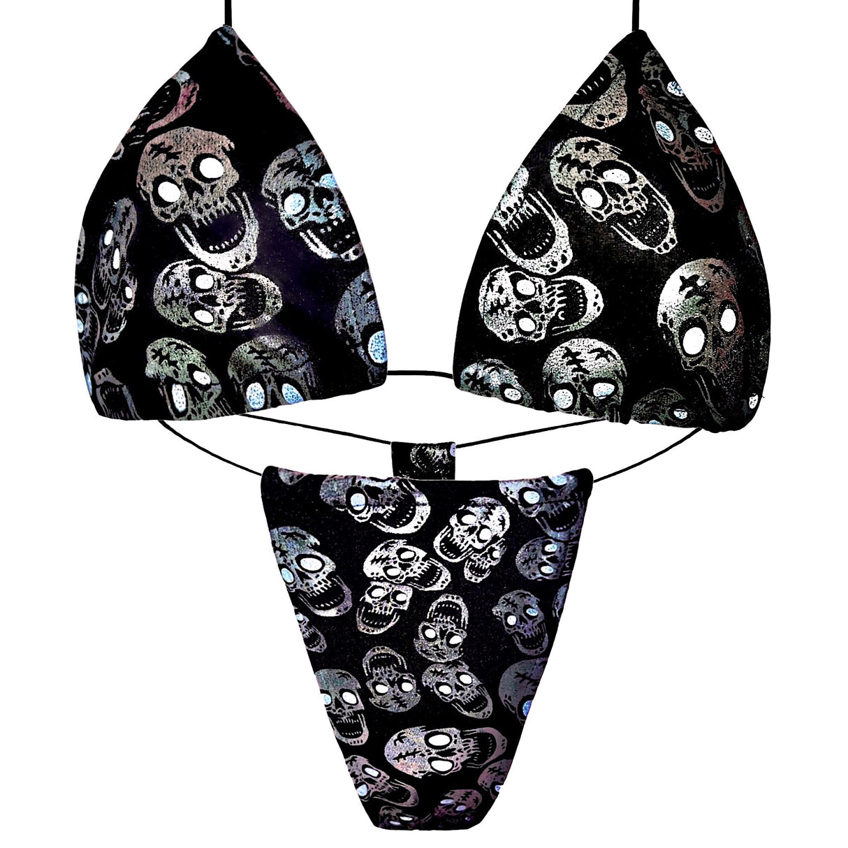 ACE Tieable Microkini: Skulls Gunmetal