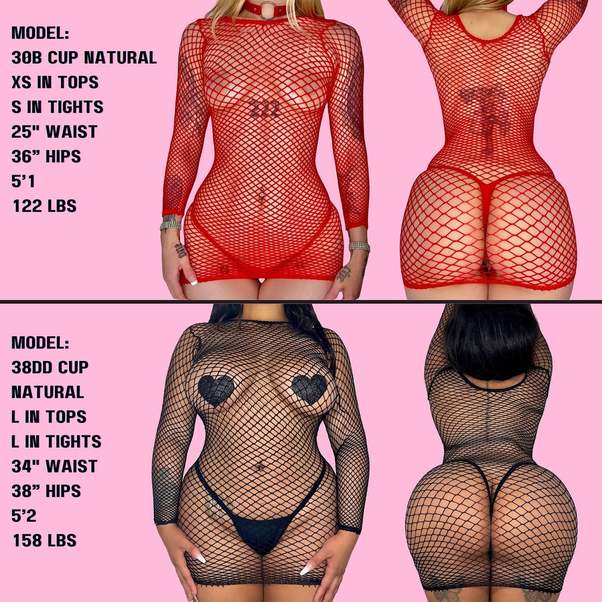 Crave You Fishnet Dress: Red