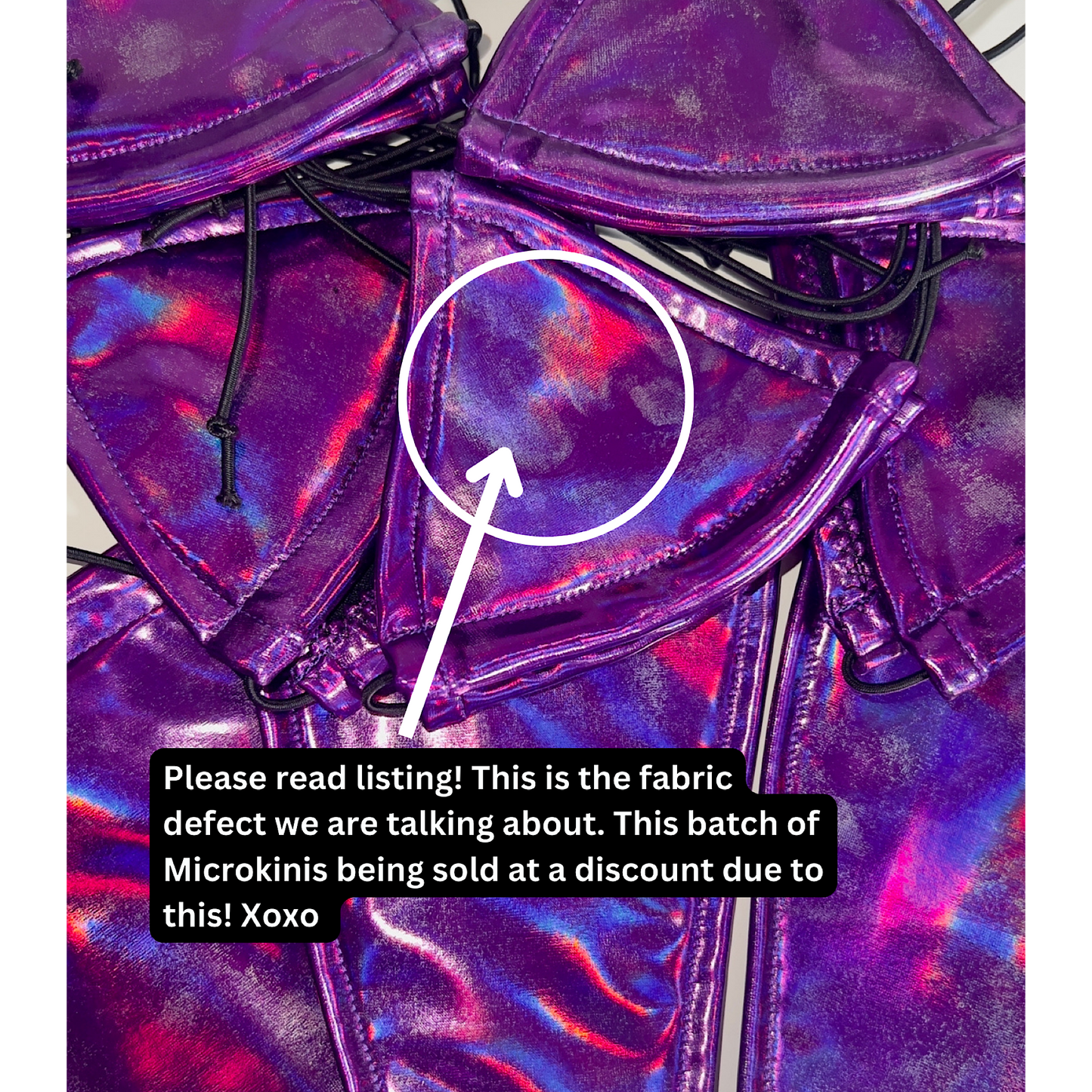 ACE Tieable Microkini: Liquid Purple