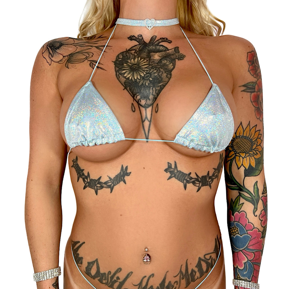 ACE Microkini Set + Heart Charm Choker: Fairy Dust Baby Blue