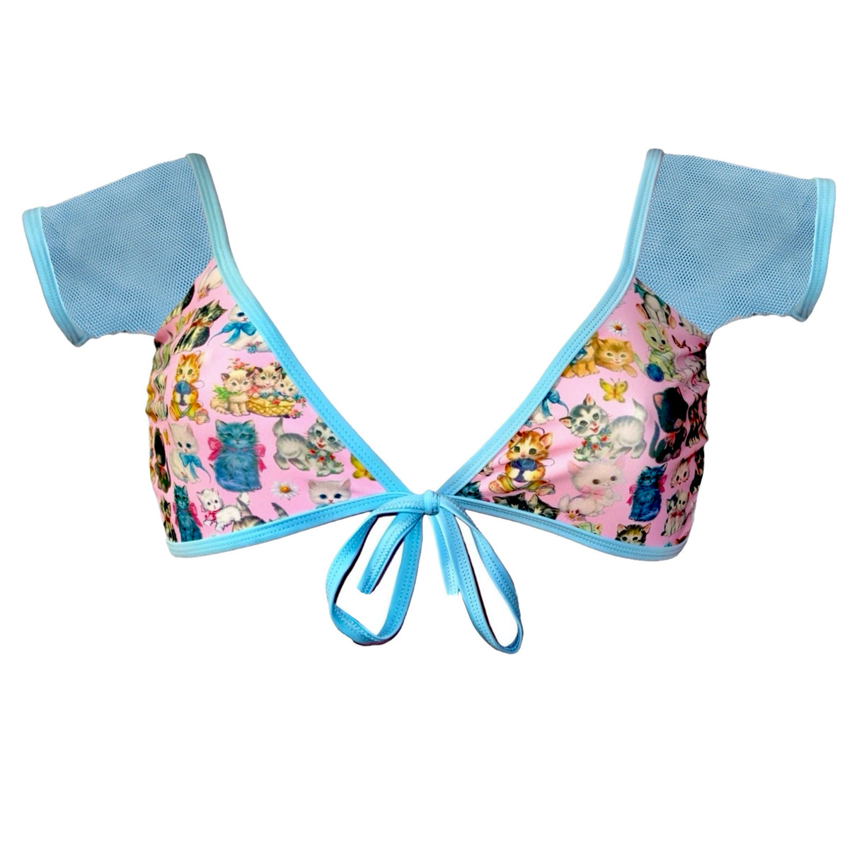 ACE Tie Front Top: Lil' Kittens