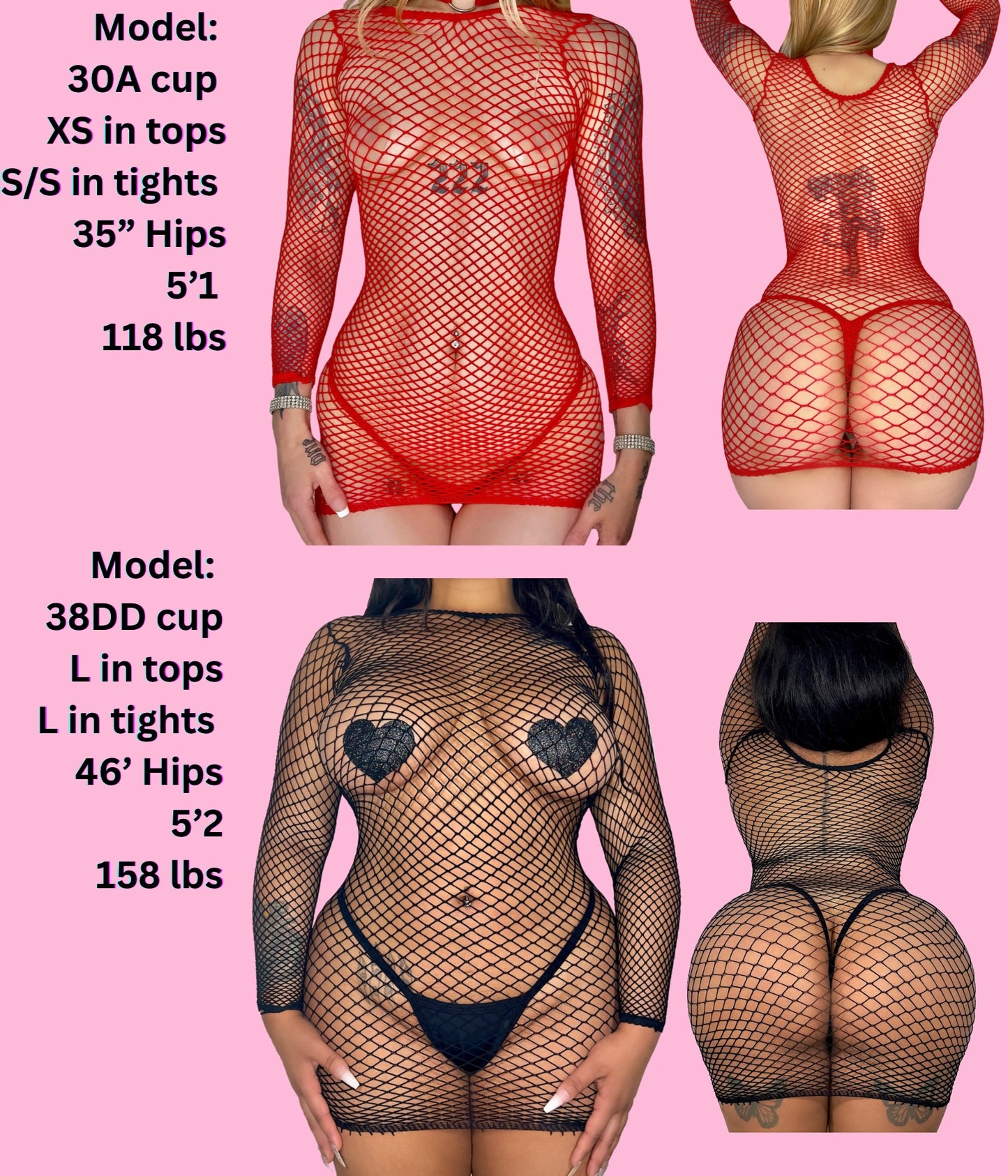 Crave You Fishnet Dress: Black