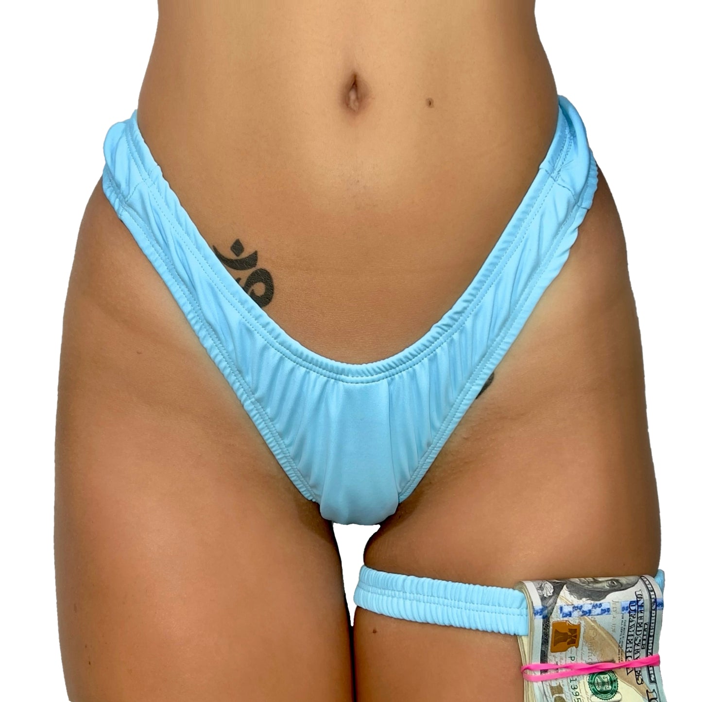 ACE Hourglass Thong: Lil' Baby Blue
