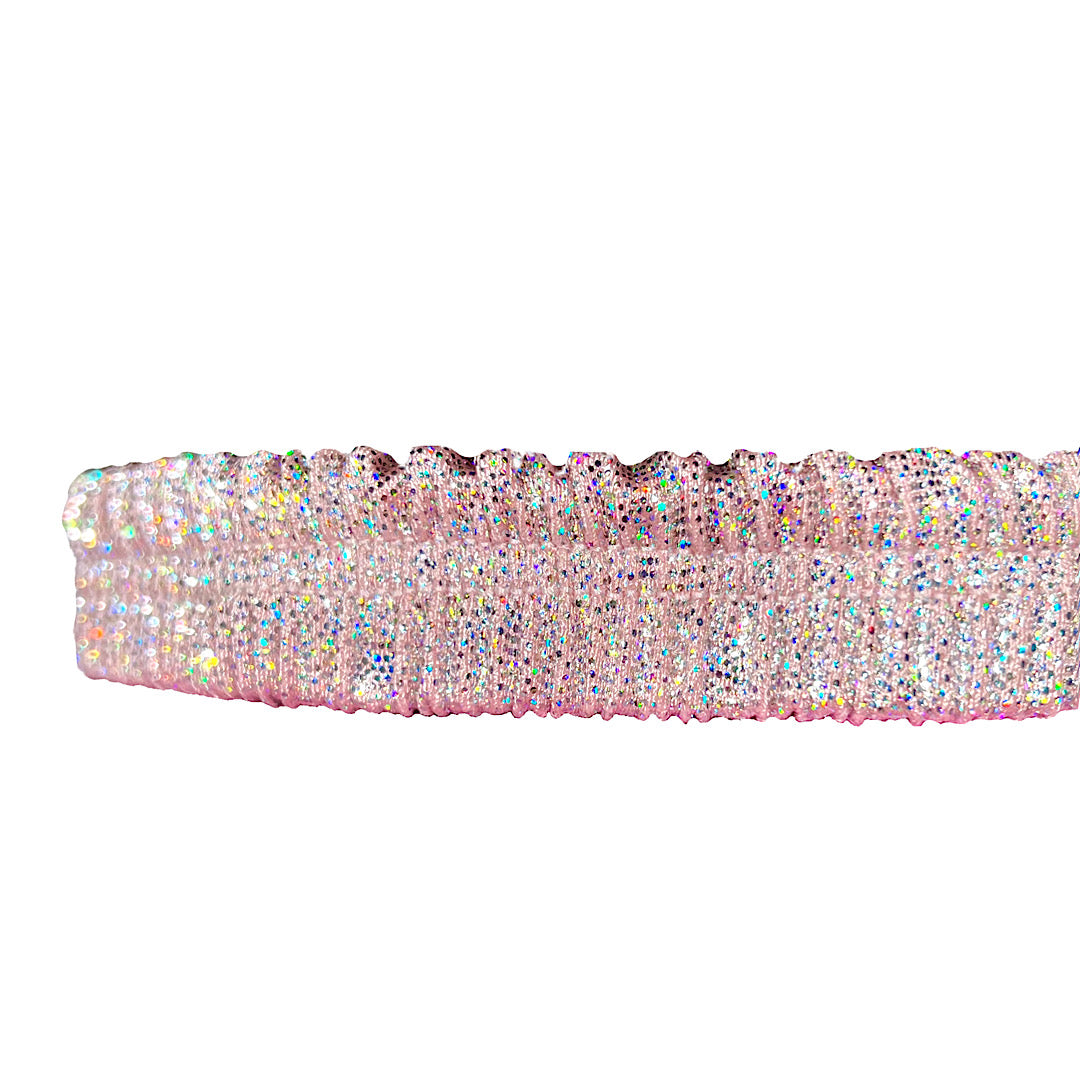 ACE Gathered Garter: Fairy Dust Baby Pink
