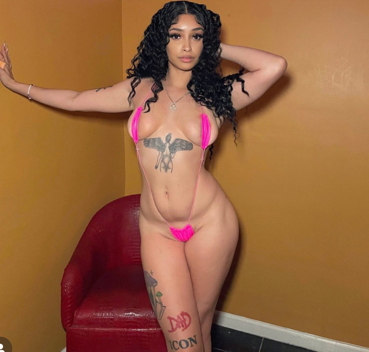 AC Signature Pussy Floss Sling Latex Onesie: Bimbo Pink