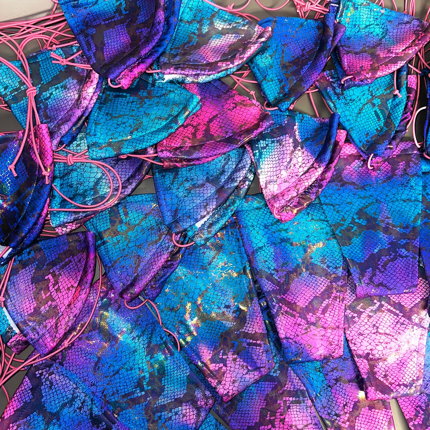 ACE Tieable Microkini: Cotton Candy Snakeskin