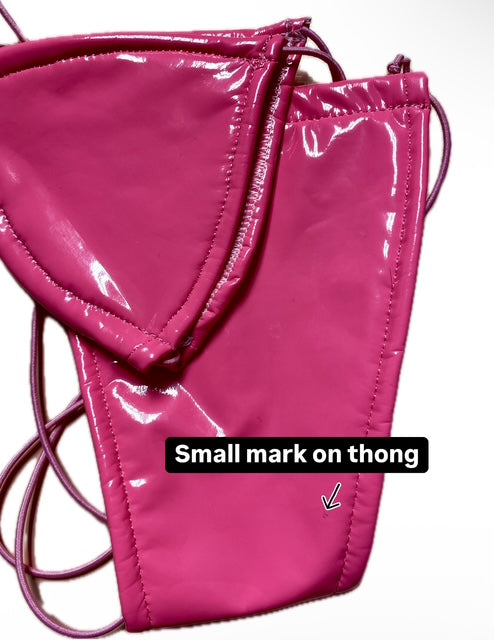 ACE Tieable Microkini: Latex Bimbo Pink