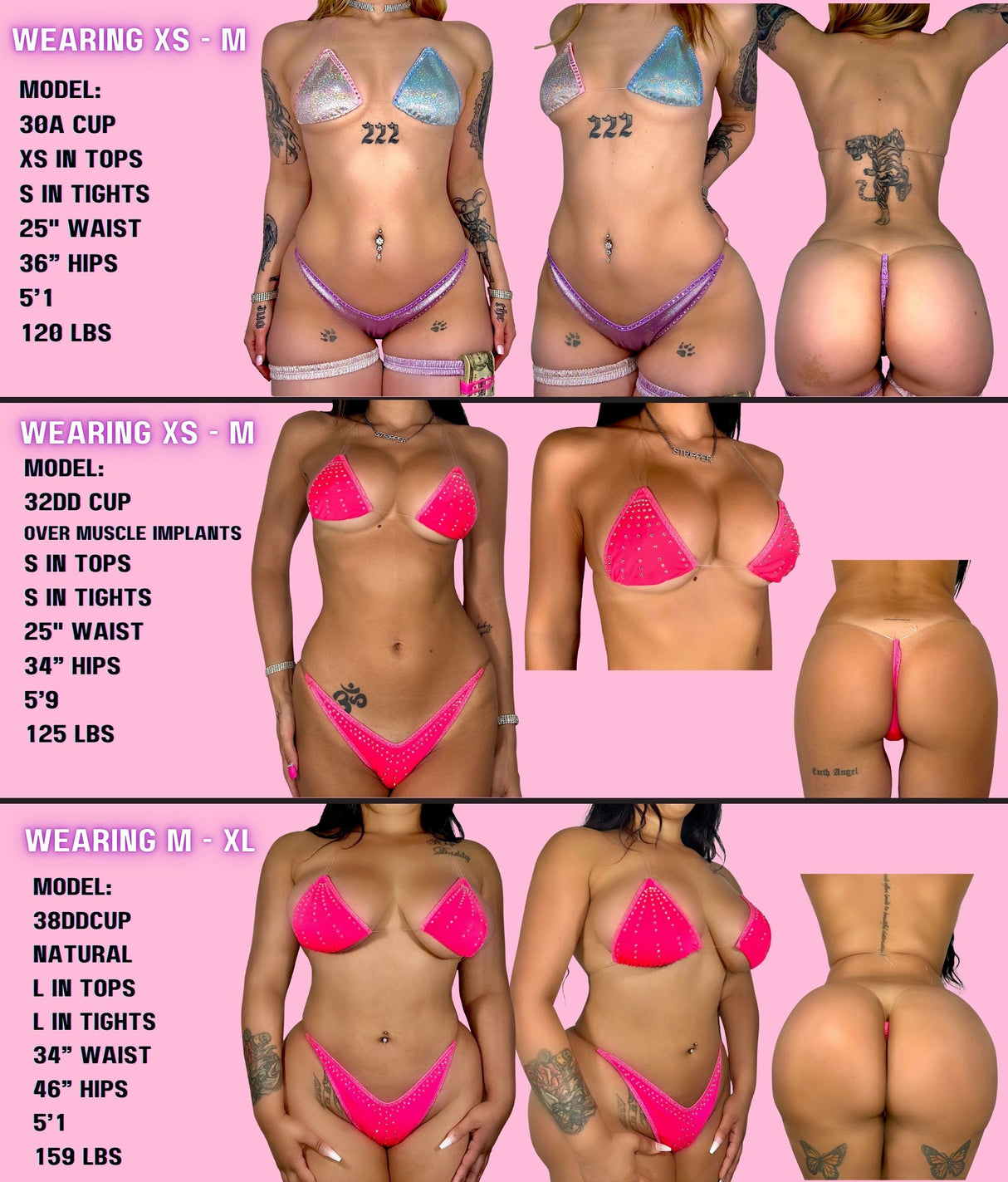 Barely There Invisible String Set: Coral Pink Bedazzled