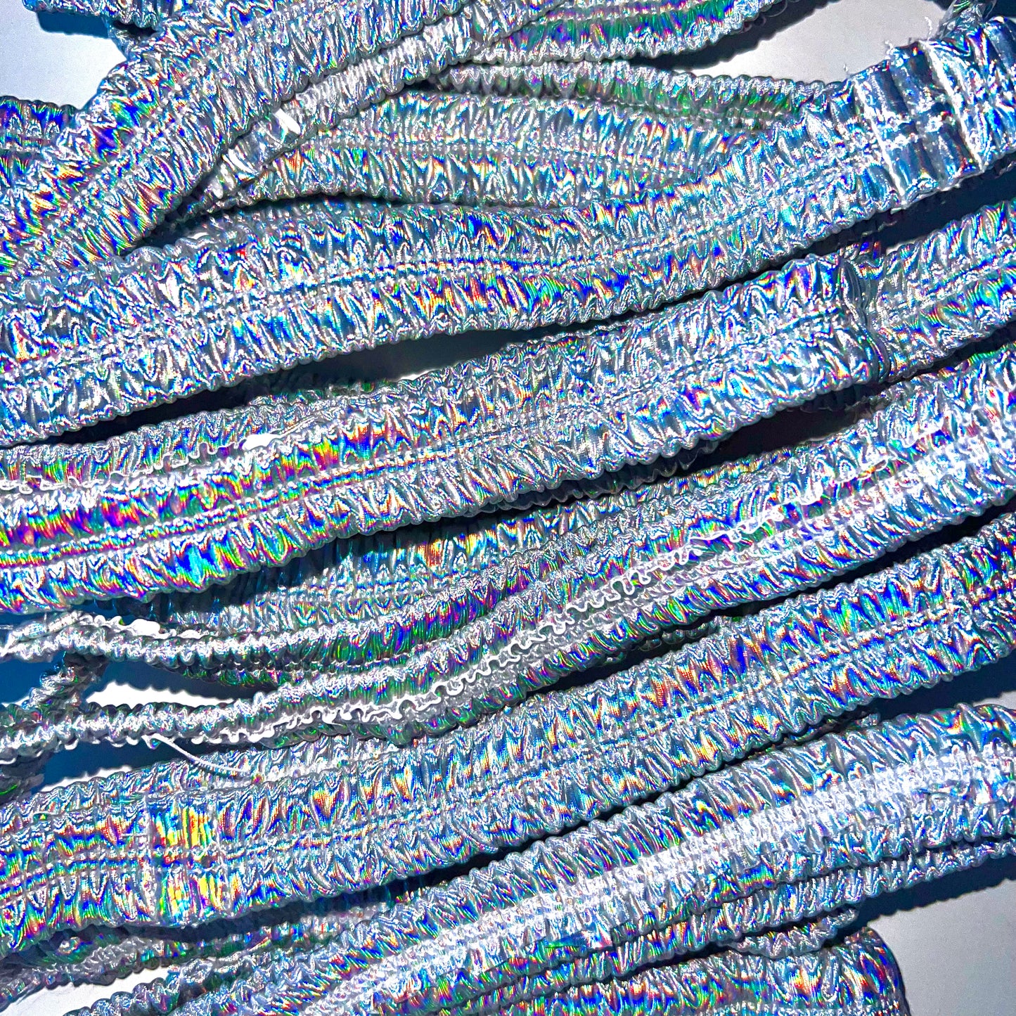 ACE Gathered Garter: Liquid Silver