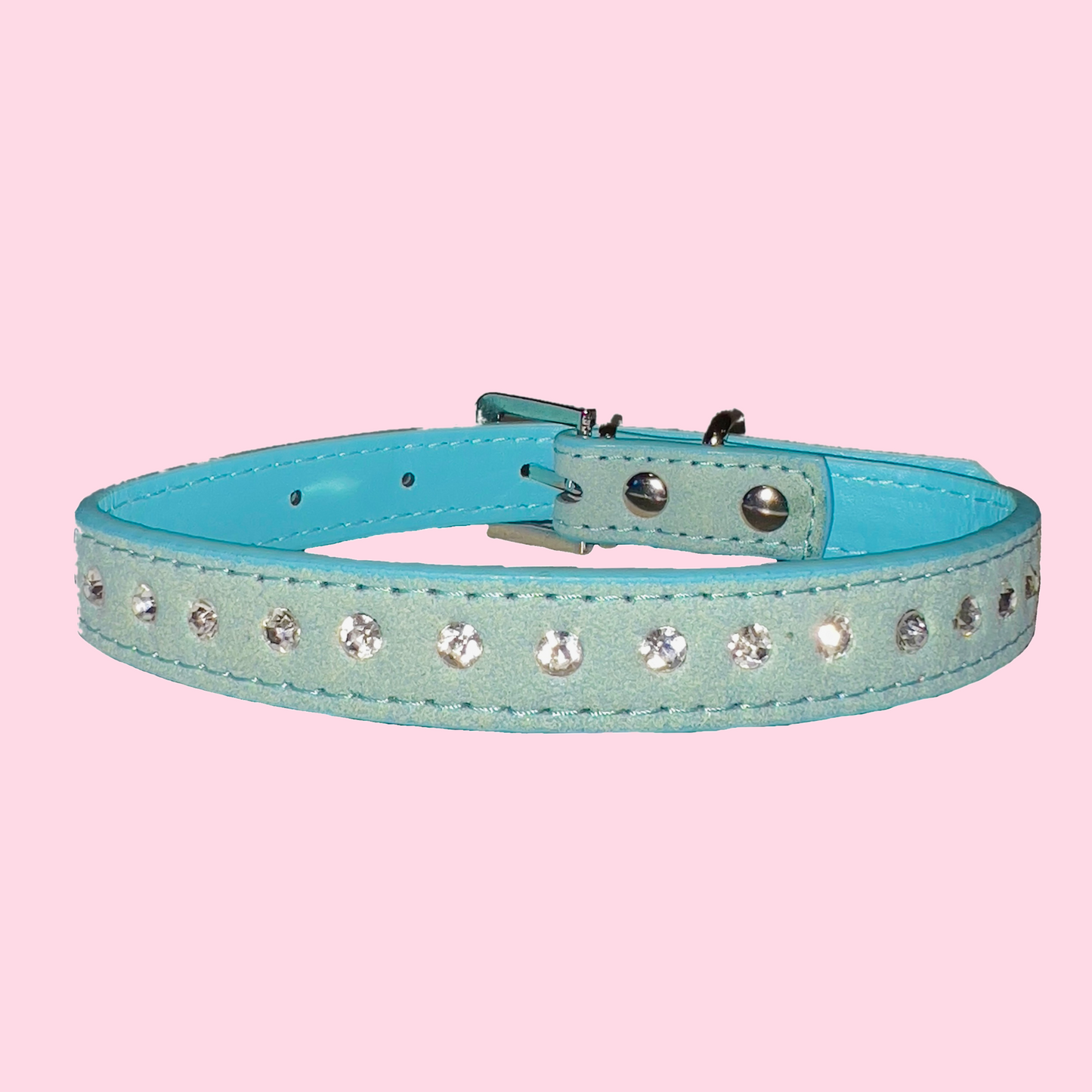 Diamond Collar Choker: Baby Blue