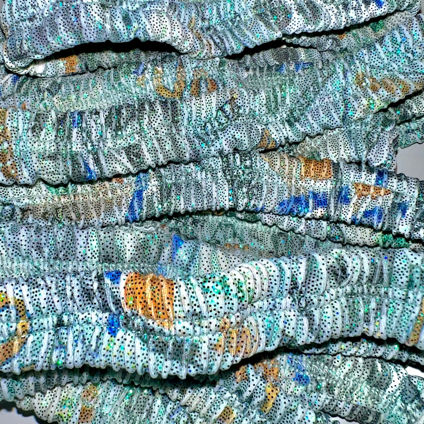 ACE Gathered Garter: HU$TLER Green Sparkly Money