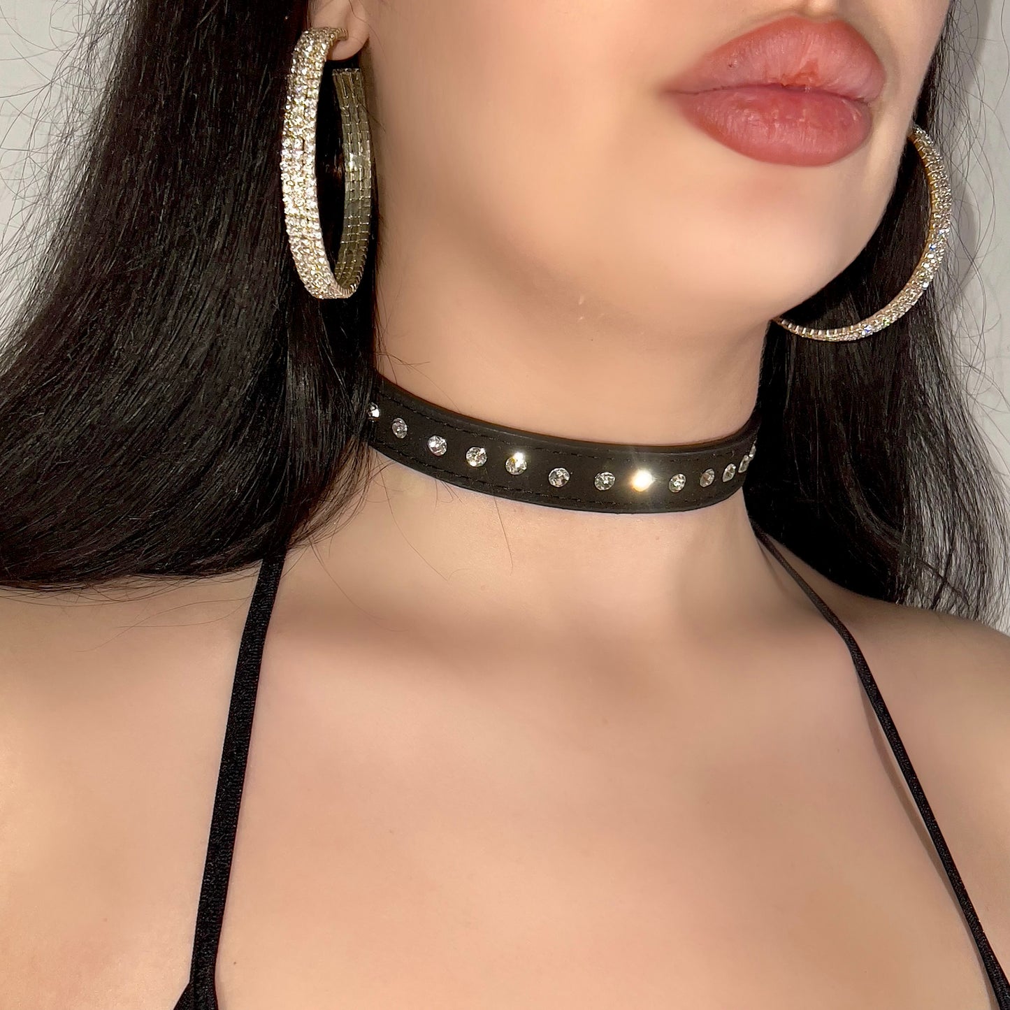 Diamond Collar Choker: Black