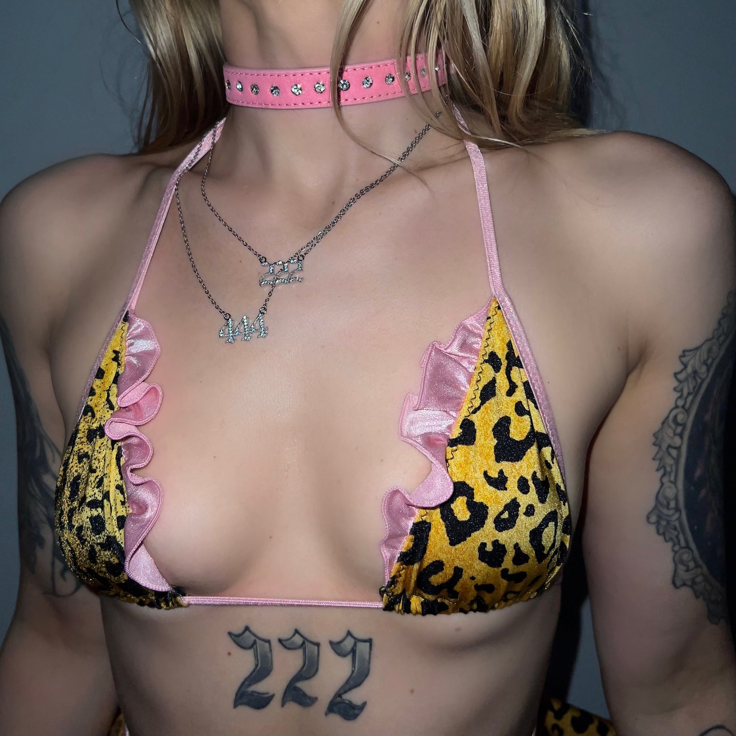Diamond Collar Choker: Pink