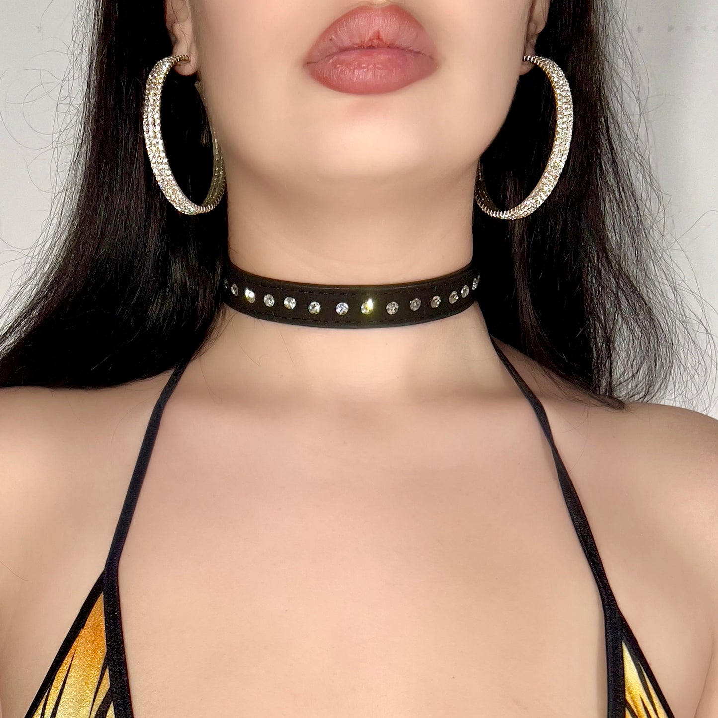 Diamond Collar Choker: Black