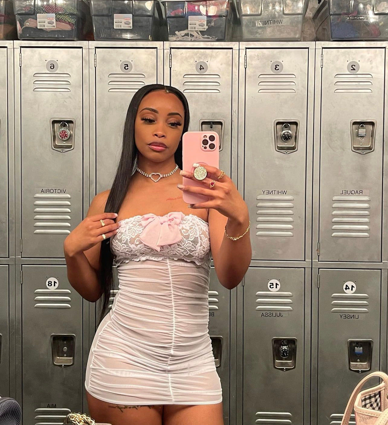Lil Ho Peep Ruched Tube Dress with Bow
