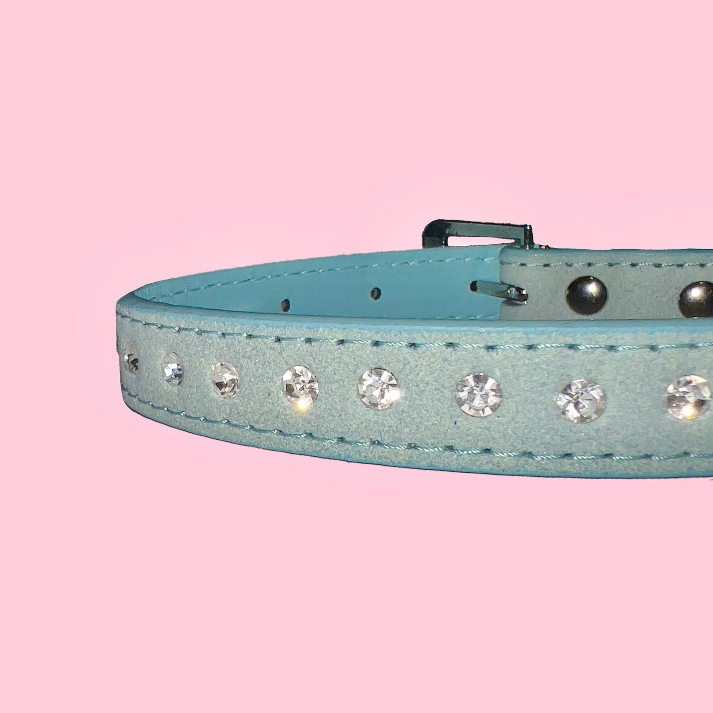 Diamond Collar Choker: Baby Blue