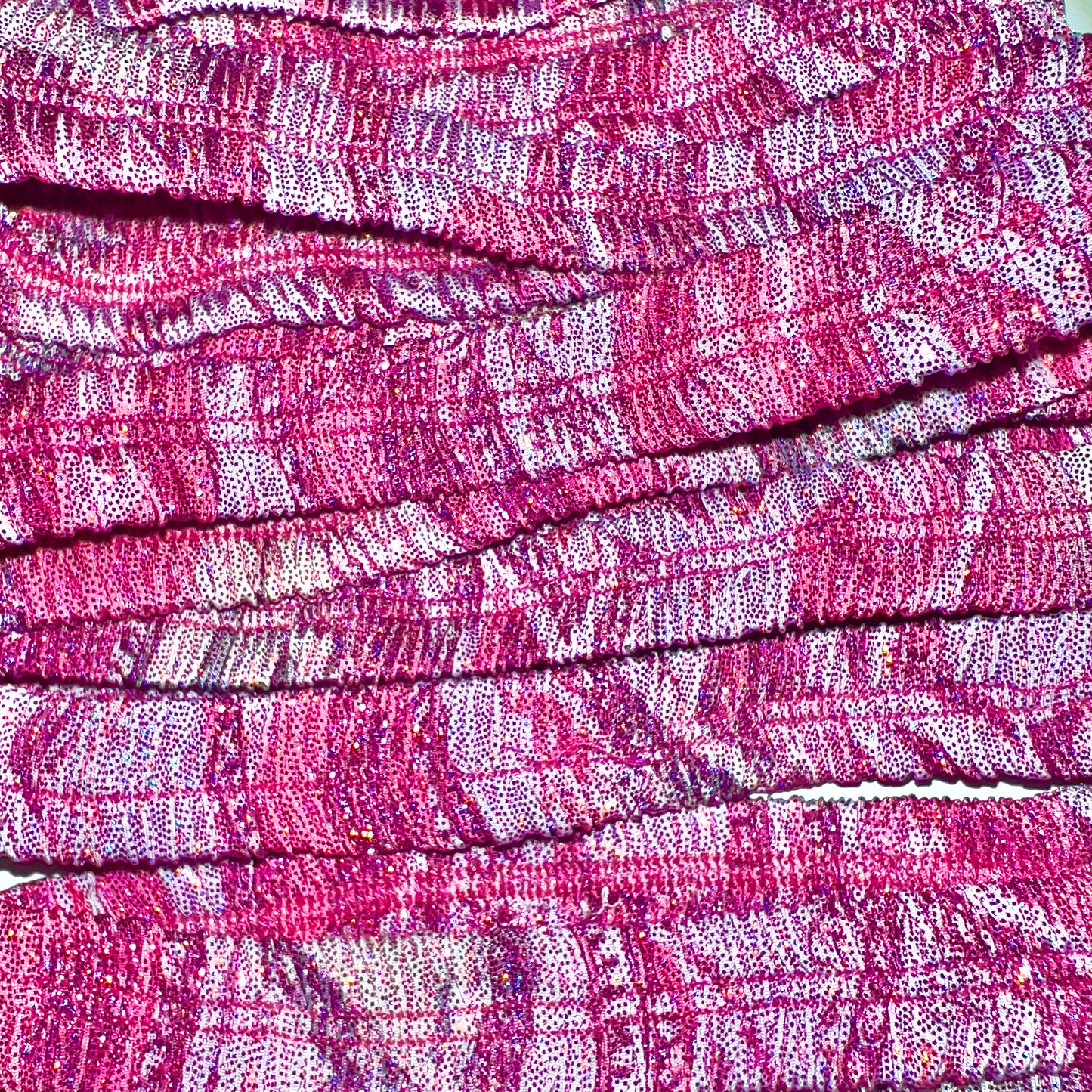 ACE Gathered Garter: HU$TLER Pink Sparkly Money