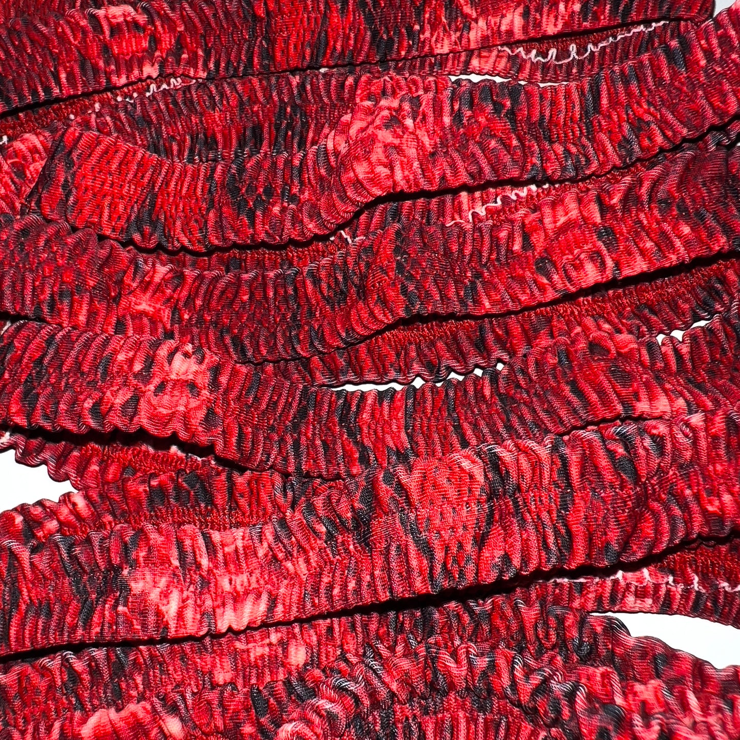 ACE Gathered Garter: Venom Red